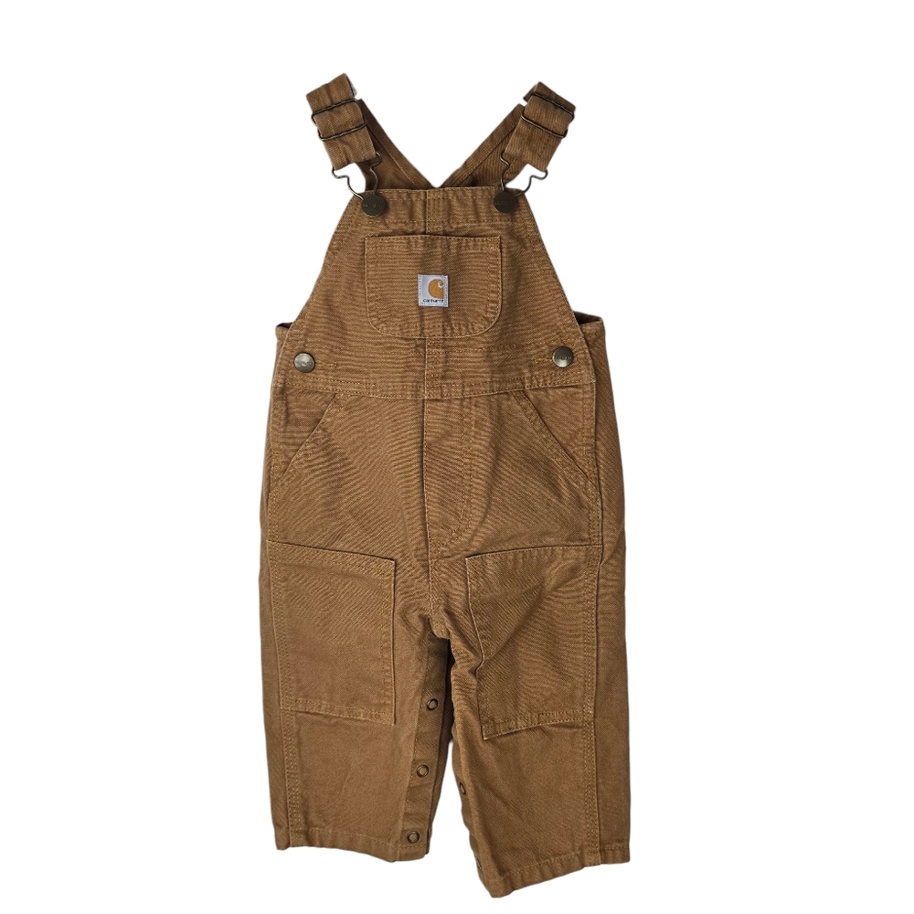 Carhartt Brown Bib Overalls Baby Size 9 Months